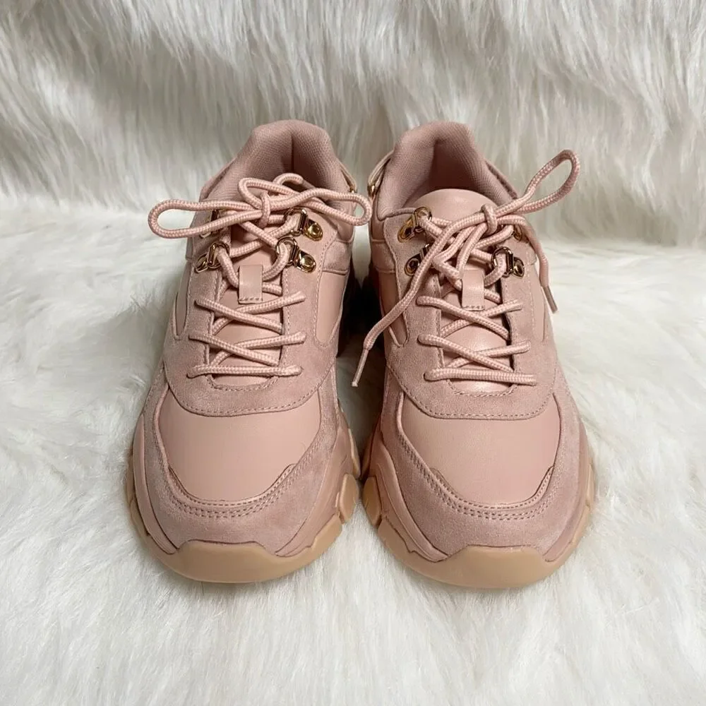 Just Fab Women’s Blush Sneaker Size 6.5 NEW